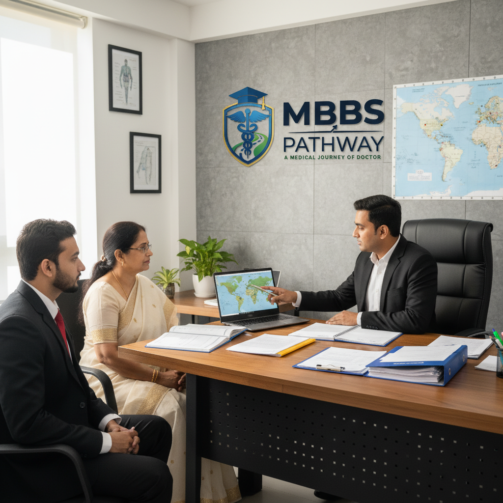 Education Consultant Guiding Students