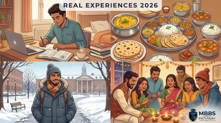 Indian MBBS students daily life abroad in Russia and Uzbekistan hostel campus food 2026 real experiences