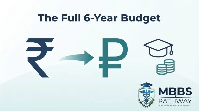 total cost mbbs russia 6 year budget 2026