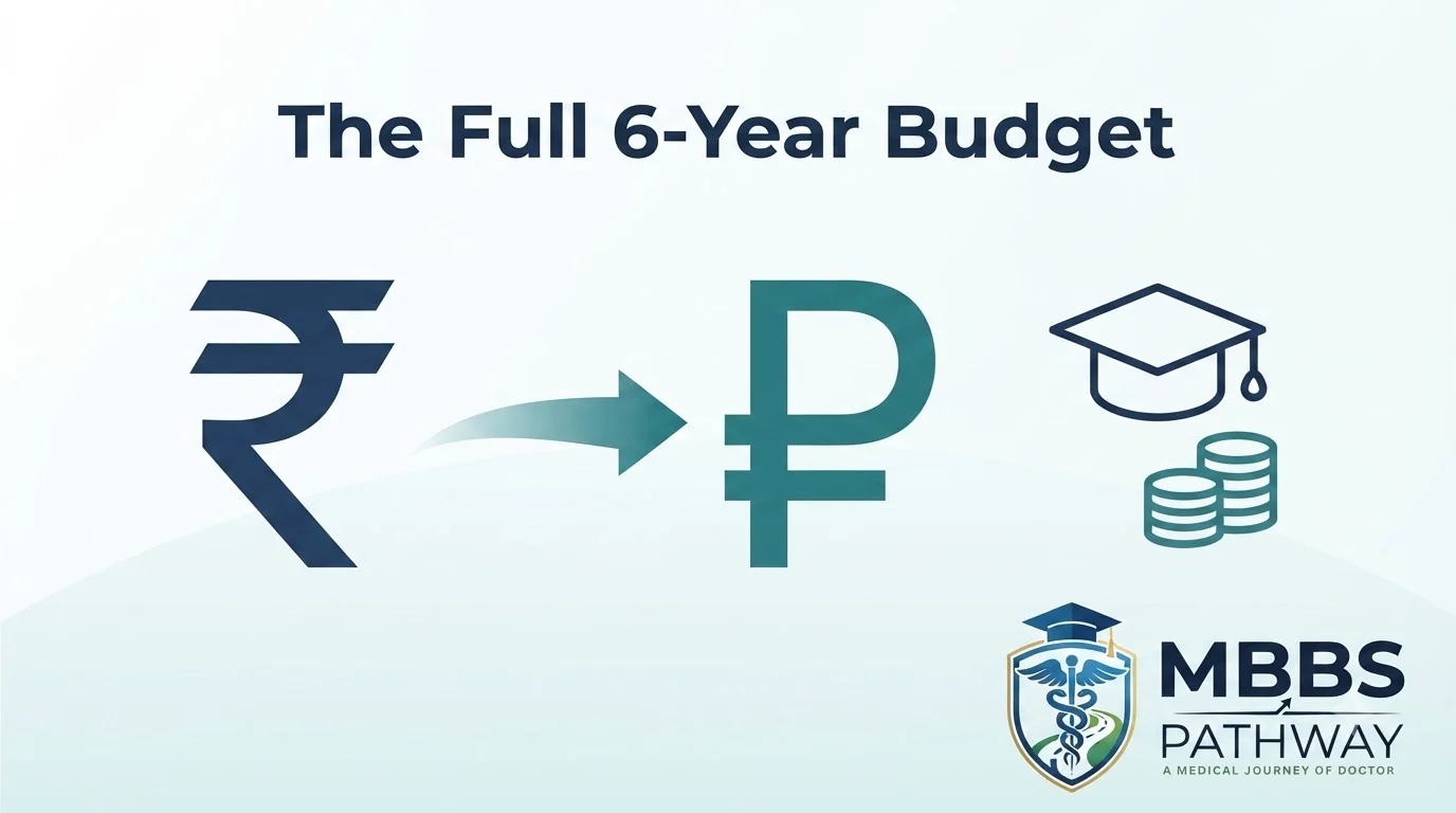 total cost mbbs russia 6 year budget 2026